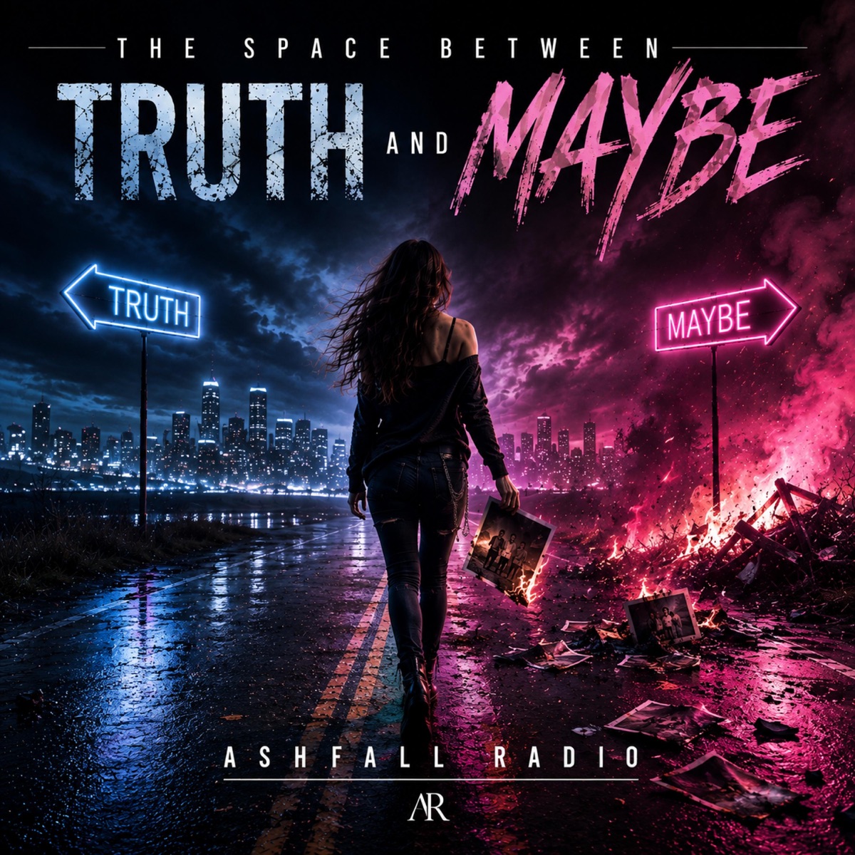 The Space Between Truth and Maybe album cover by Ashfall Radio